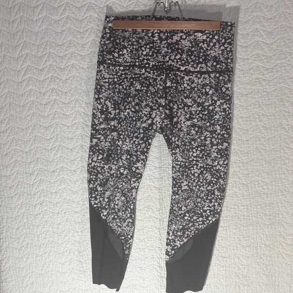 lululemon athletica Pants - lululemon athletica Black & Pink Floral Leggings